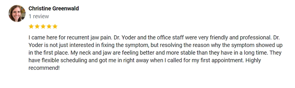 Chiropractic Indianapolis IN Testimonial