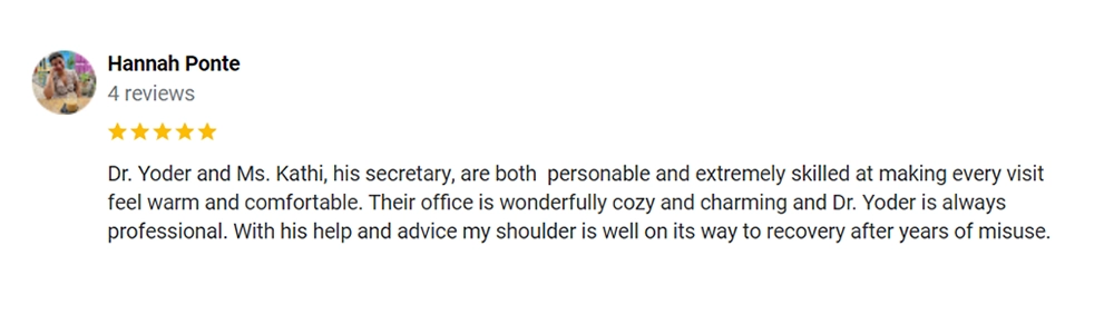 Chiropractic Indianapolis IN Testimonial